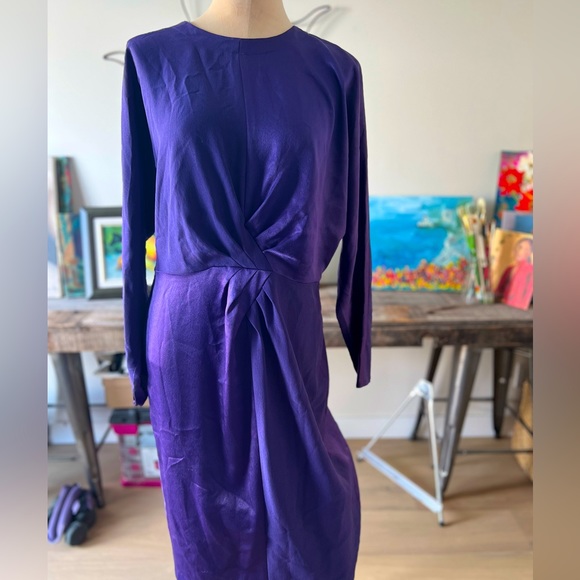 Vintage 80s silky dress - Picture 1 of 3